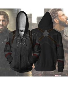 Avengers 4 Captain America hoodie cosplay anime