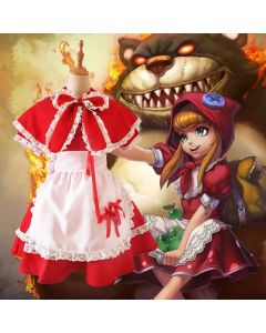 lol cos Little Red Riding Hood Annie maid outfit