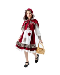 Little Red Riding Hood Idyllic style maid dress