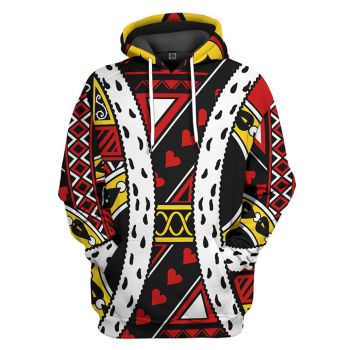 Classical  Colorful Love Pattern Armor Hoodie