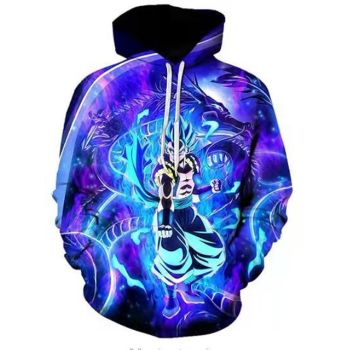 Elegance Black Headshot Pattern Bitcoin Hoodie