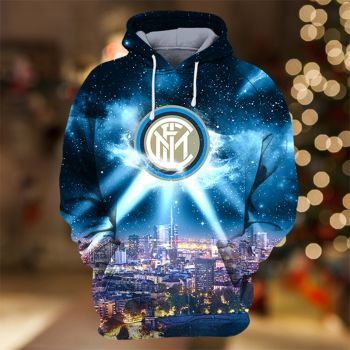 Oversize Blue Lighting Pattern Lighting Hoodie