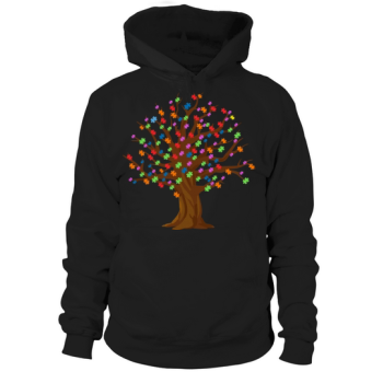 Tree Of Life Autism Awareness Hoodies