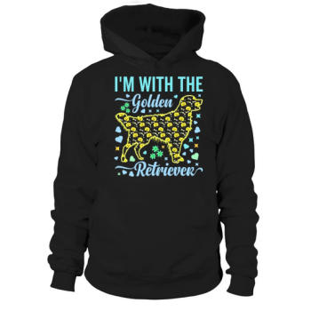 Im With The Golden Retriever Funny Halloween Hoodies