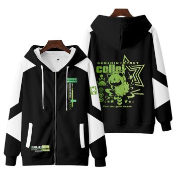 Beautiful Genshin Impact Collei Zip-Up Hoodie