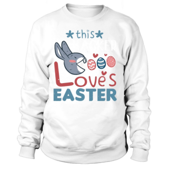 Hacker Loves Easter Bunny Egg Easter Sunday Sweatshirt