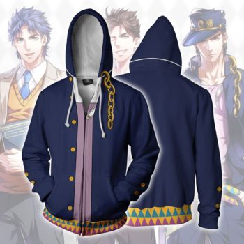 Fantastic Adventures Printed cardigan hooded sweatshirt