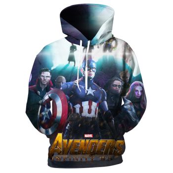 Fashion Colorful Avengers Pattern Avengers Hoodie