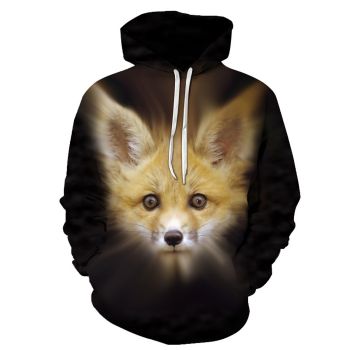 Vintage  Brown Foxes Pattern Animals Hoodie