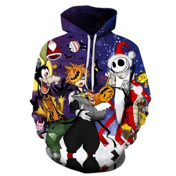 Precious Colorful Skull Pattern Halloween Hoodie