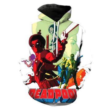 Precious Colorful Deadpool Pattern Deadpool Hoodie