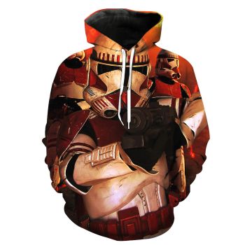 Gorgeous Brown Gun Pattern Star Wars Hoodie