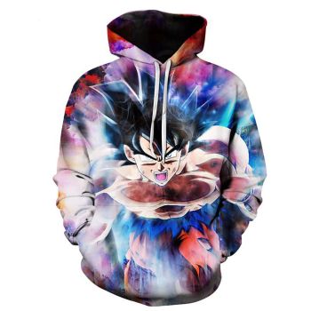  Loose Colorful Goku Pattern Dragonball Hoodie