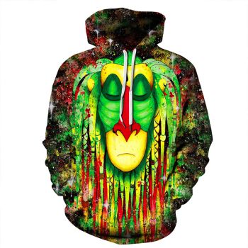 Precious And Gorgeous Colorful Skull Pattern Animals Hoodie