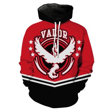 Precious And Cute Red Team Logo Pattern Team Logo Hoodie