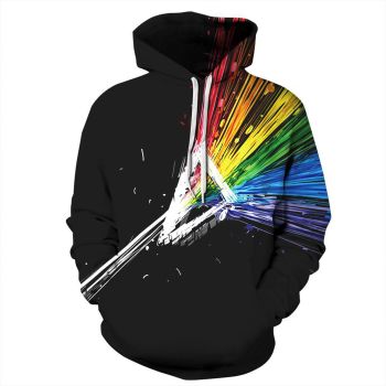 Street Black Flash Pattern Halloween Hoodie