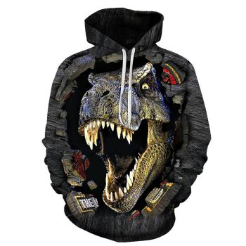 Classical  Black Alligator Pattern Animals Hoodie