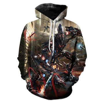 Classical  Brown Transformers Pattern Transformers Hoodie