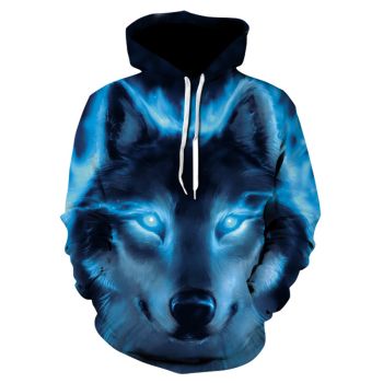 Wolf Warrior  men and women hooded sweatshirt 