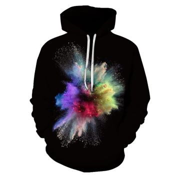 Classical And Elegance Black Star Pattern Starsky Hoodie