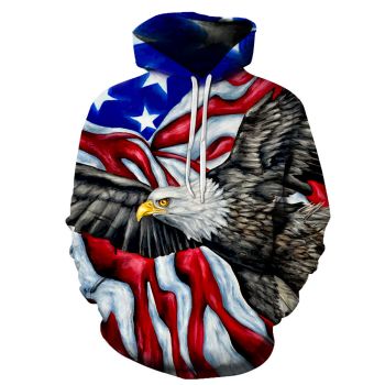 Loose Colorful Owl Pattern Animals Hoodie