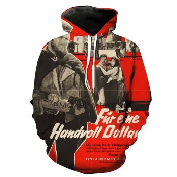Loose Red Black Gun Pattern A Fistful Of Dollars Hoodie