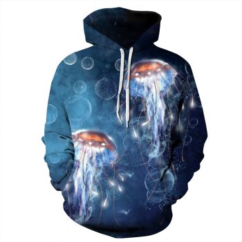 Precious And Gorgeous Blue Heim Pattern Animals Hoodie
