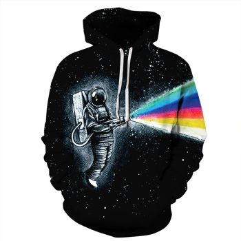 Generous And Beautiful Black Astronauts Pattern Starsky Hoodie