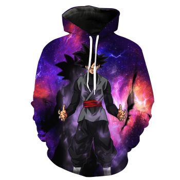 Classical  Purple Headshot Pattern Dragonball Hoodie