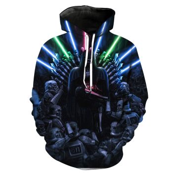 Generous And Beautiful Blue Gun Pattern Star Wars Hoodie