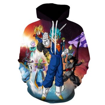  Cute And Loose Colorful Goku Pattern Dragonball Hoodie