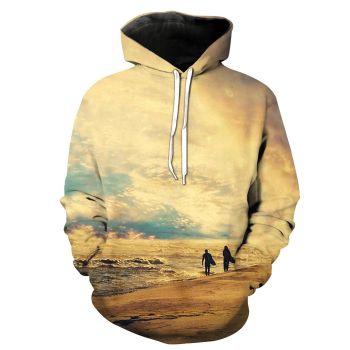 Pretty And Vintage  Brown Star Pattern Star Storm Hoodie