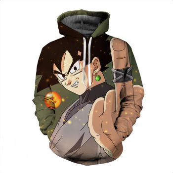 Elegance Green Headshot Pattern Dragonball Hoodie