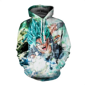 Precious And Cute Blue Dragonball Pattern Dragonball Hoodie