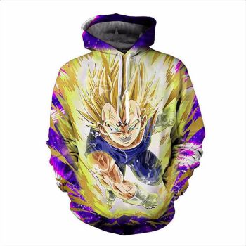 Precious Yellow Headshot Pattern Dragonball Hoodie