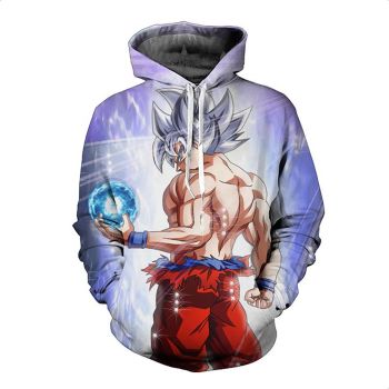 Generous And Beautiful Blue Headshot Pattern Dragonball Hoodie