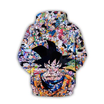  Temperament Colorful Headshot Pattern Dragonball Hoodie