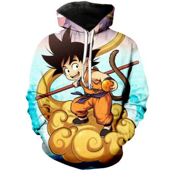 Classical  Colorful Headshot Pattern Dragonball Hoodie