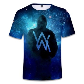  Printed short-sleeved T-shirt Alan Walker