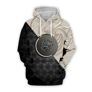 Precious Black White Totem Pattern Game Of Thrones Hoodie