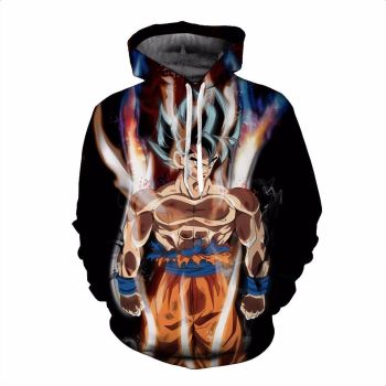 Popular And Vintage Black Headshot Pattern Dragonball Hoodie