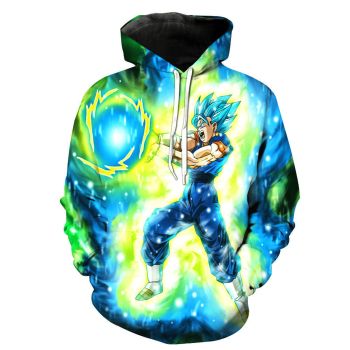Precious Green Headshot Pattern Dragonball Hoodie