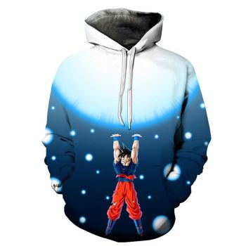 Precious Blue Dragonball Pattern Dragonball Hoodie