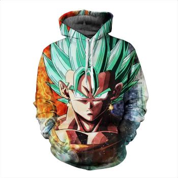 Precious Green Sun Wukong Pattern Dragonball Hoodie