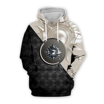 Cute Black White Hammer Pattern Game Of Thrones Hoodie