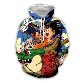 Cute Colorful Headshot Pattern Dragonball Hoodie