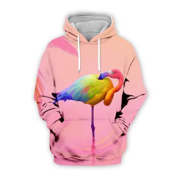 Popular And Vintage Pink Flamingos Pattern Flamingos Hoodie