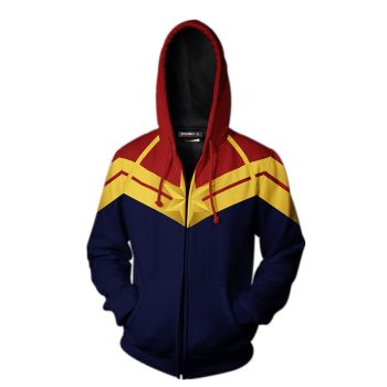  Avengers 4 printed zipper hooded jacket