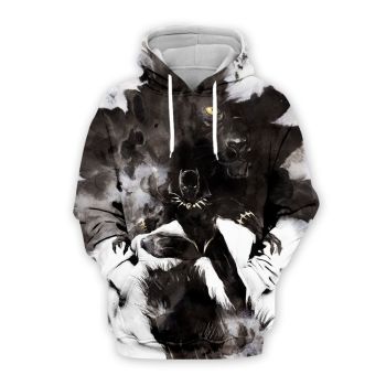 Pretty Brown Panther Pattern Panther Hoodie