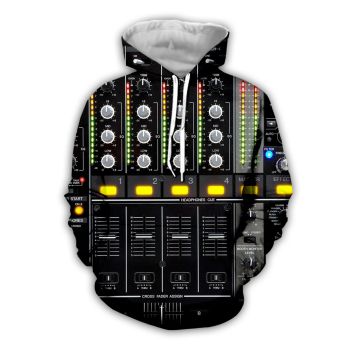 Precious And Cute Black Steering Wheel Pattern Car Hoodie